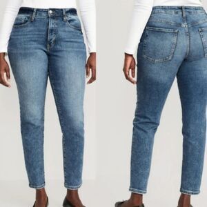 OLD NAVY Size 20 O.G. Mid-Rise Straight Leg Ankle Jeans in Rigby Blue Denim NWT